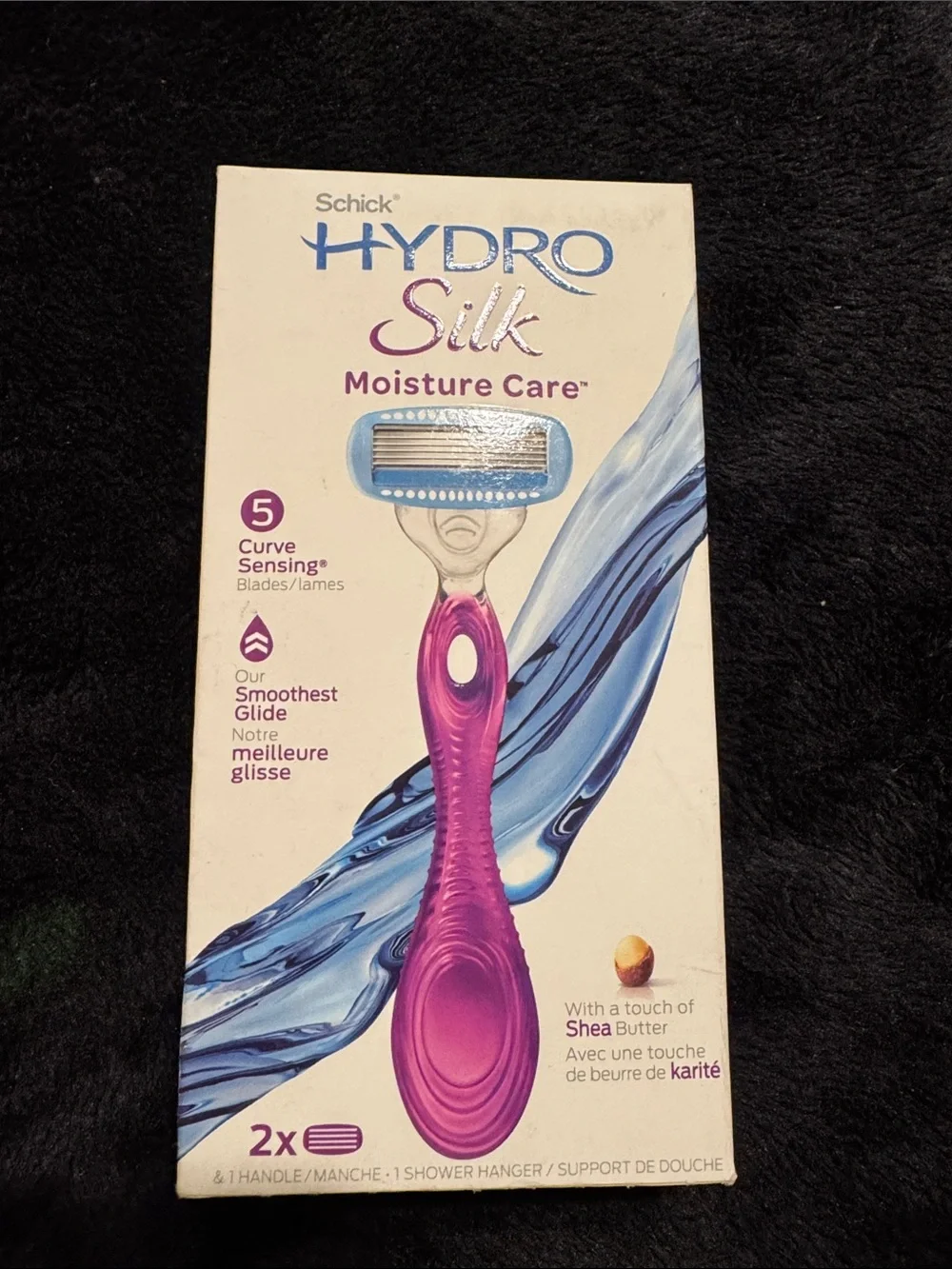 chic Hydro Silk Moisture Care Kids Razor - Purple and Blue